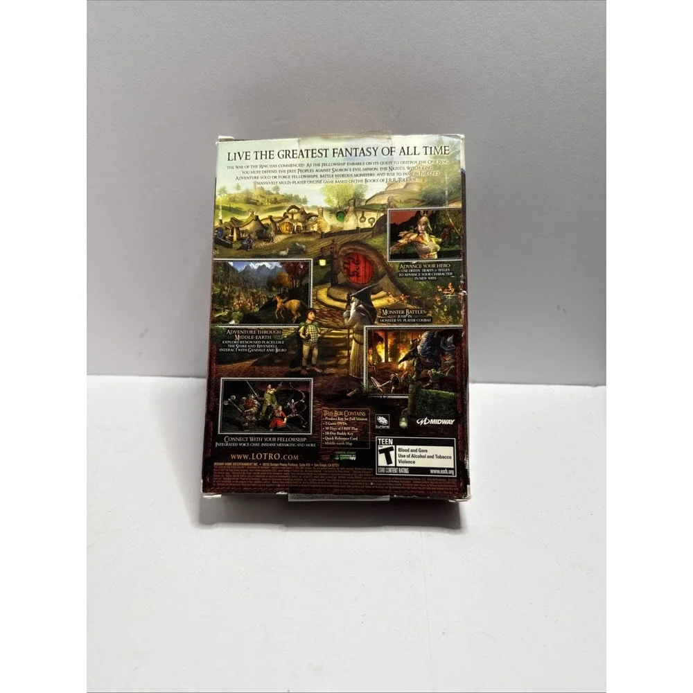 Lord of the Rings Online: Shadows of Angmar PC 2007 Complete in Box